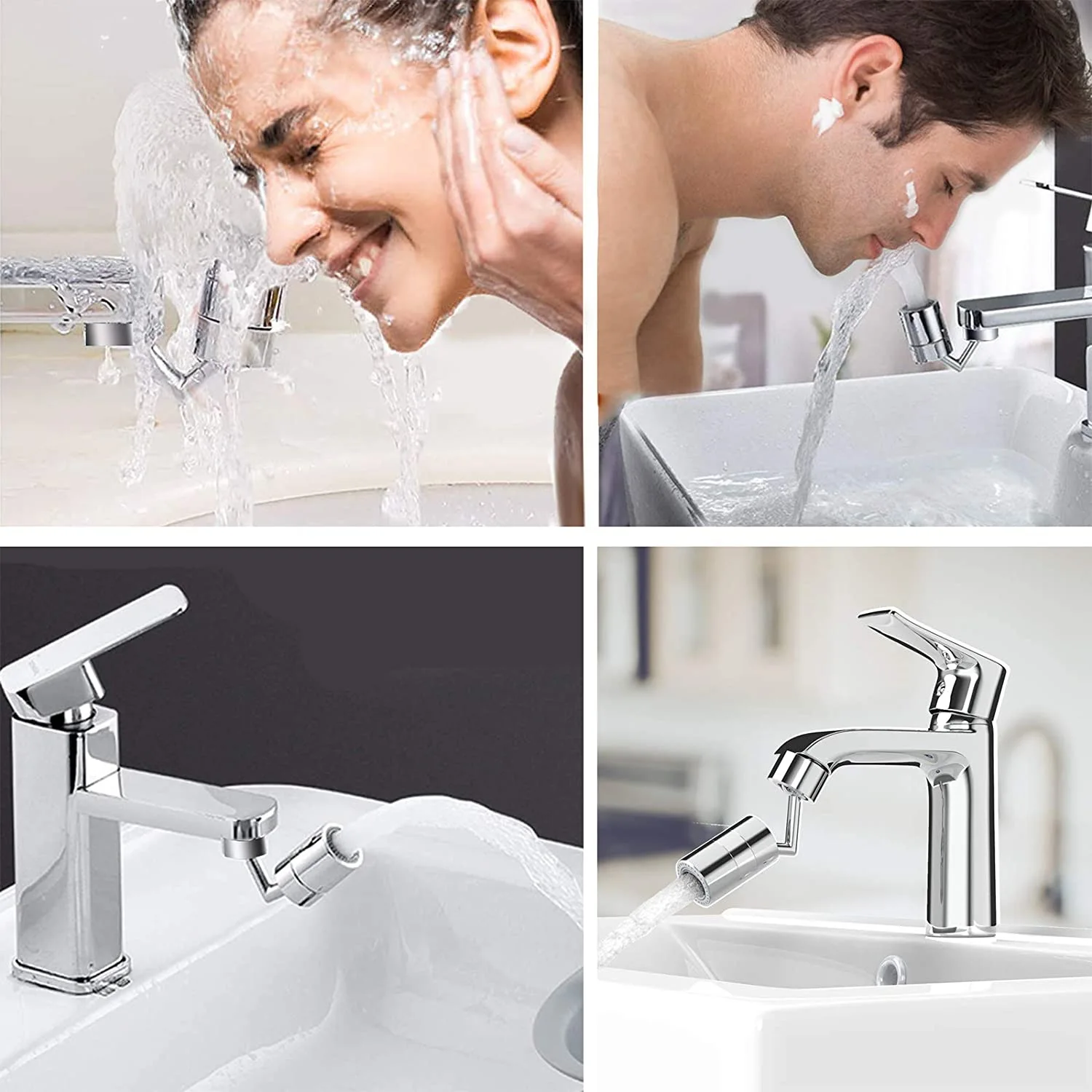 

720Universal Splash Filter Faucet Spray Head Anti Splash Filter Faucet Children Movable Kitchen Tap Water Saving Nozzle Sprayer