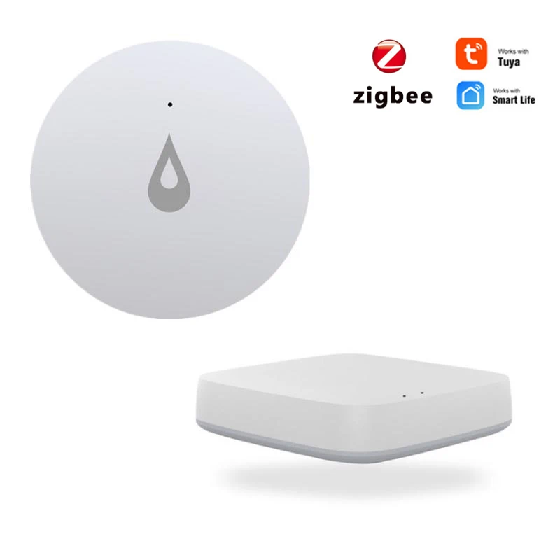 

Датчик утечки воды Zigbee, детектор звуковой сигнализации, работает с приложением