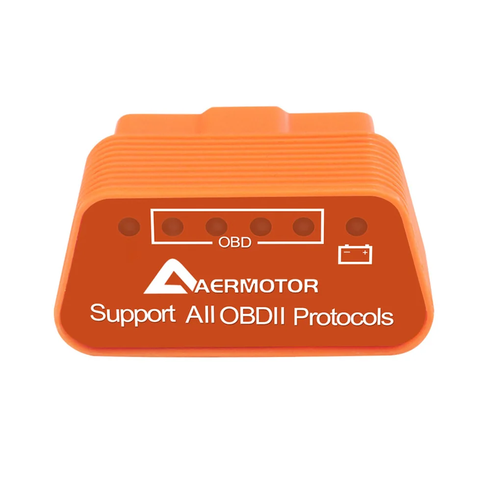 Aermotor WIFI OBD2 ELM327 Bluetooth 4.0 Suitable Scanner Car Diagnostic adapter for Android & Apple Fault Detector | Автомобили и