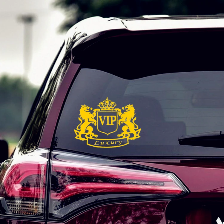 Корона VIP роскошные королевские Львы автомобильные наклейки Креативные
