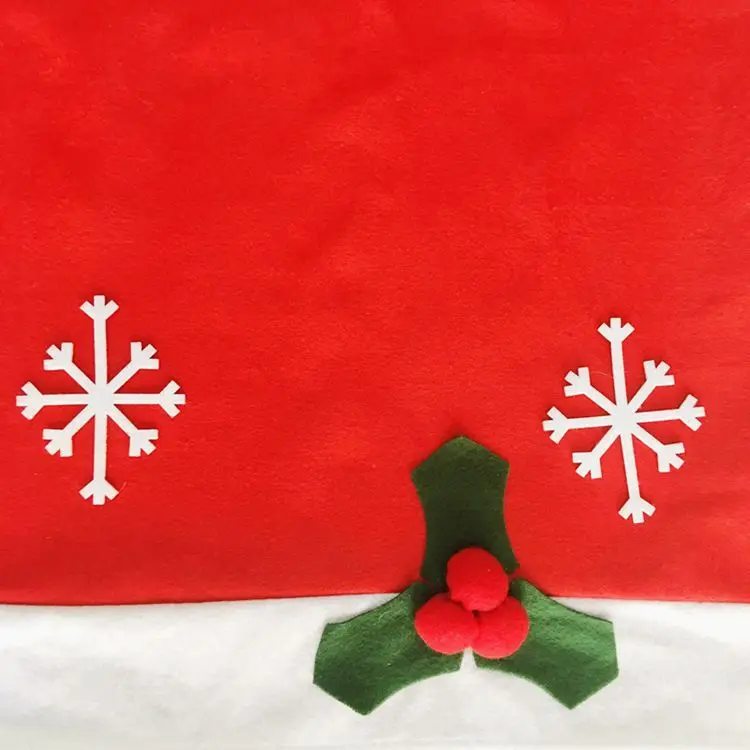 

Christmas decoration chair cover supplies, hotel restaurant dining table and chair cover snowflake chair cover