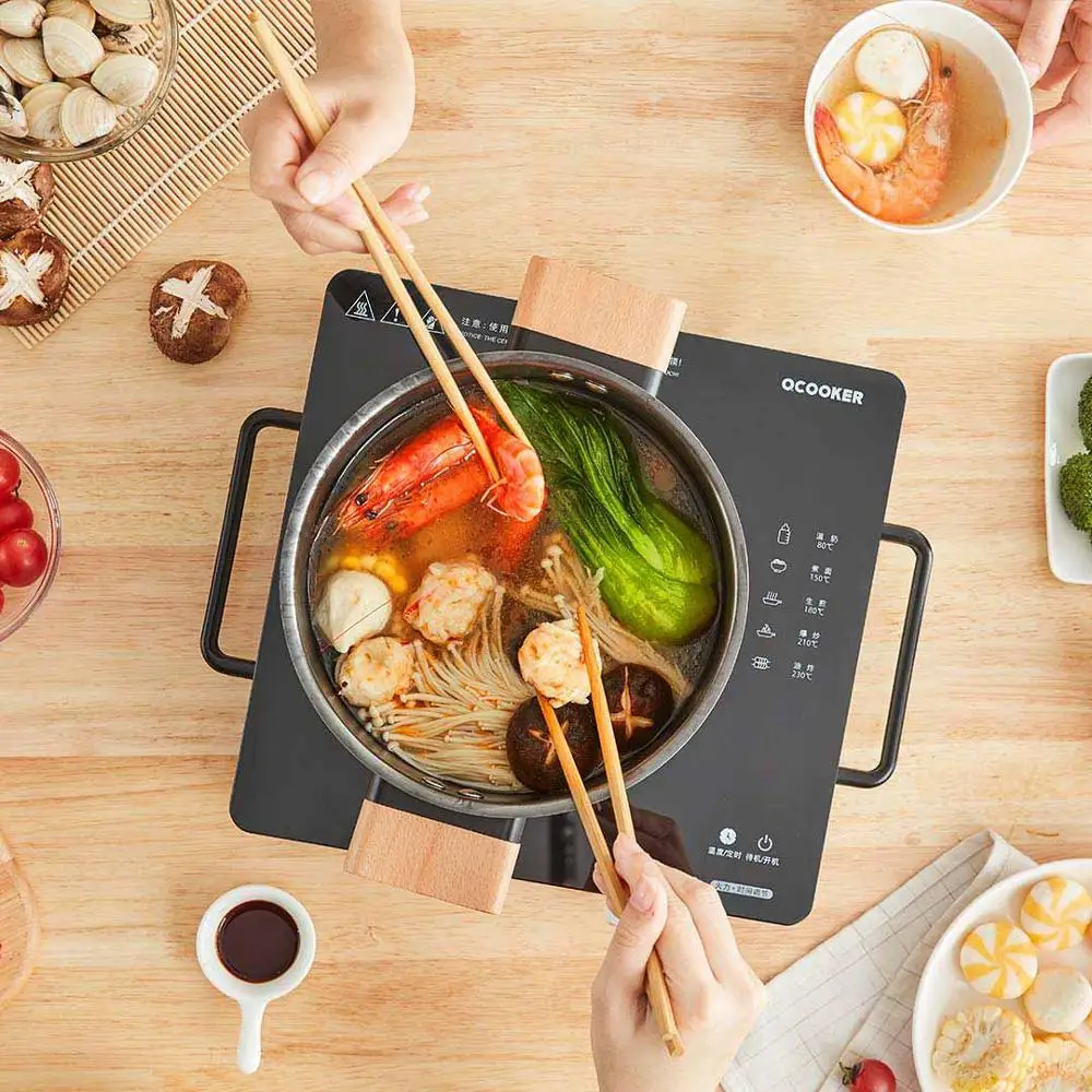 

2020 QCOOKER CR-DT01 Electric Induction Cooker Smart electric oven Plate Precise Control cookers hob Kitchen cooktop Hot Pot