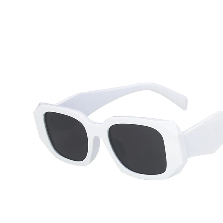 

9128 Square Irregular Faceted Sunglasses 2021 New European and American Sunglasses Trend Retro Ins Wind Sunglasses