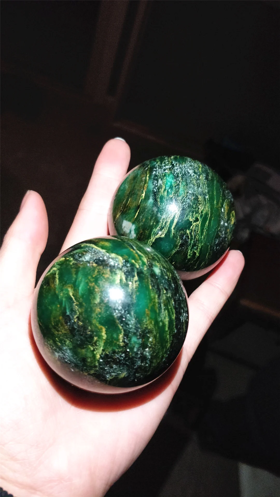 Натуральный кварц Emeraude изумрудный шар сфера драгоценные камни и минералы