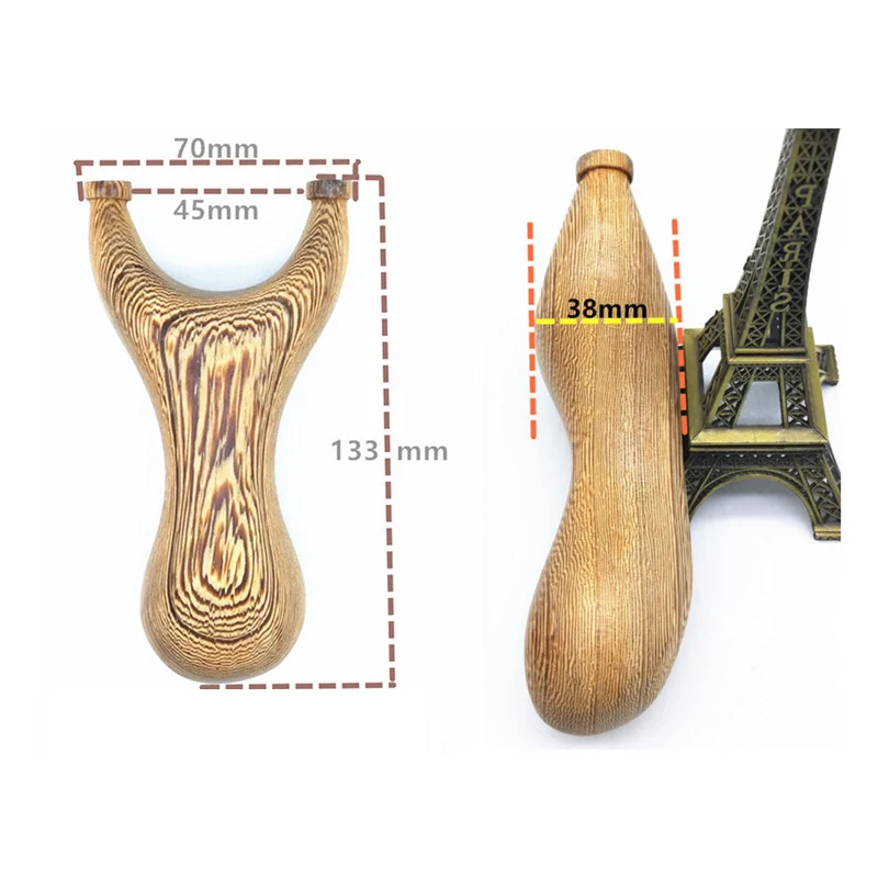 Toparchery Спортивная деревянная Рогатка для охоты на открытом воздухе Sling Shot высокоскоростная катапульта с плоскими резиновыми полосами