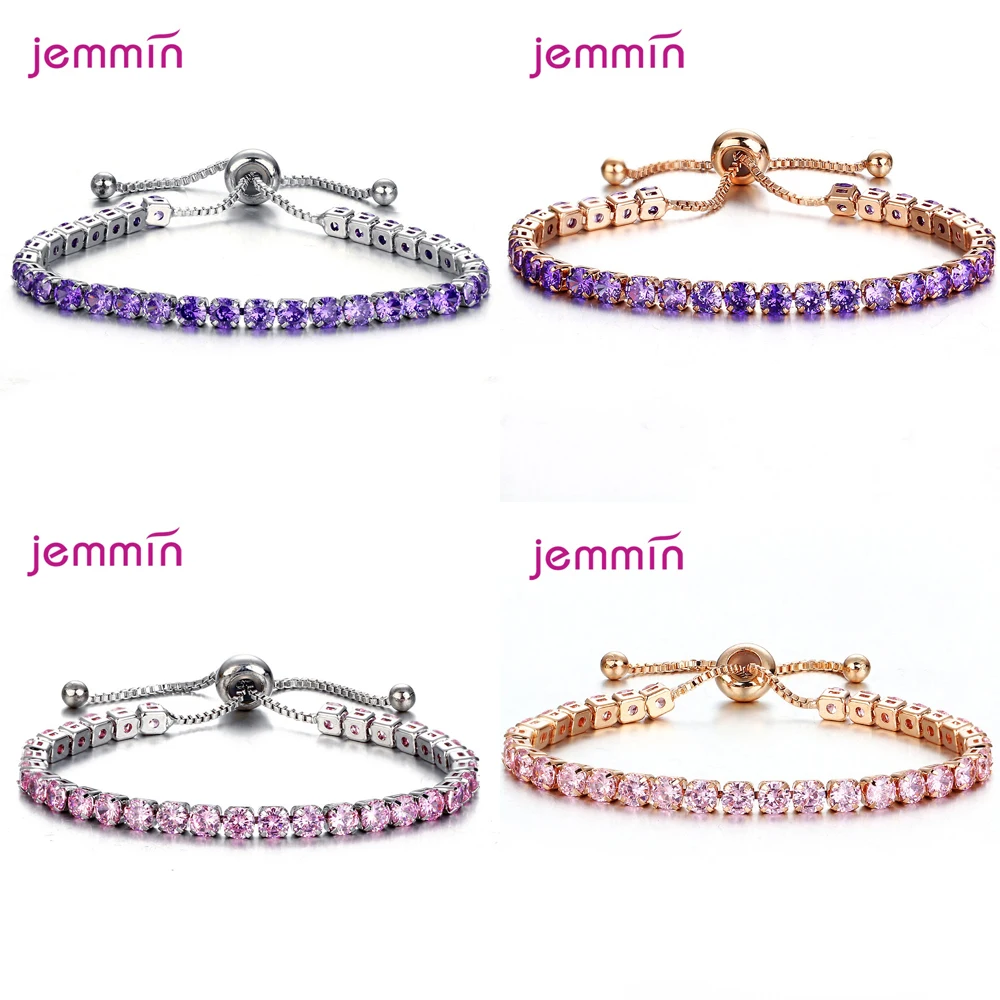 Модный Блестящий Браслет из стерлингового серебра 925 пробы браслеты с ПАВЕ