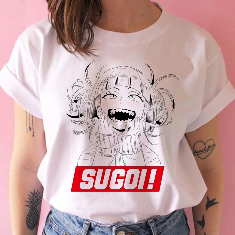 Футболка senpai химико Тога Boku No Hero Академия аниме waifu футболка 90 х забавная