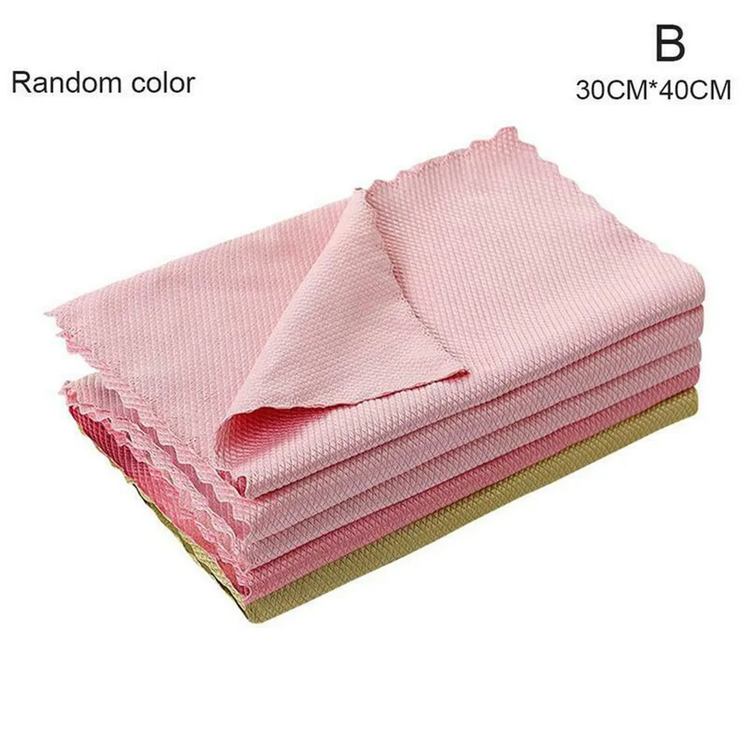 

5PCS/Set Fish 30cm*40cm Scale Microfiber Polishing Cleaning Cloth RANDOMLY COLOR *100% Brand New And High Quality