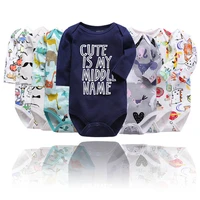 newborn baby romper baby boy and girl clothes pure cotton long sleeve fashion comfortable triangle one piece garment 3m to 24m