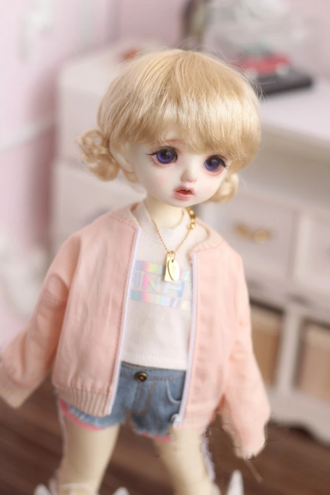 Bybrana 1 шт. bjd парик 1/3 1/4 1/6 1/8 имитация мохера цветок плетение