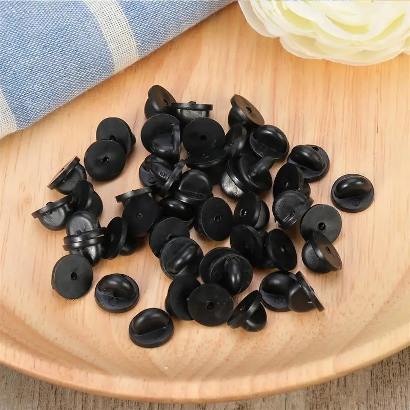 100 шт. резиновые булавки для сцепления с бабочкой сменные фиксаторы равномерный