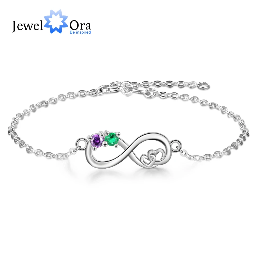 Браслеты и браслеты бесконечности с сердцем по индивидуальному заказу