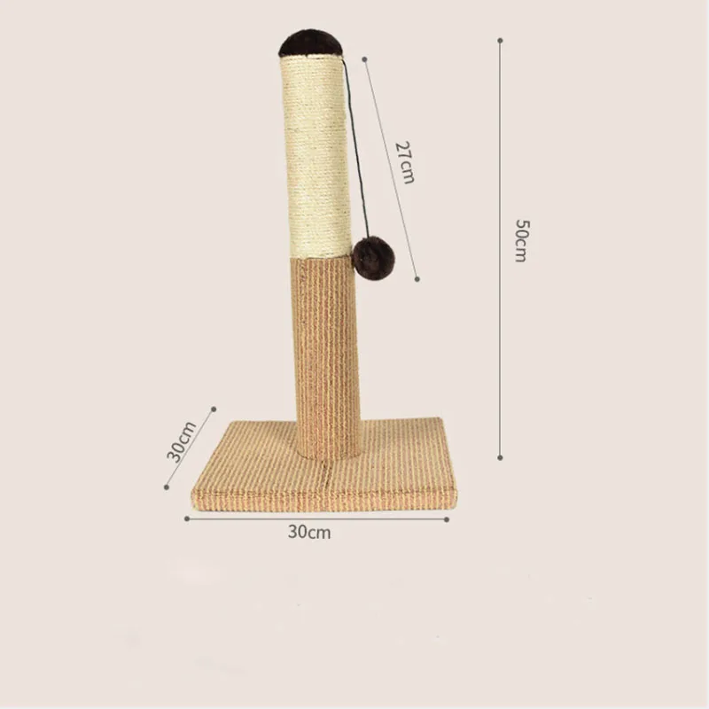 

Cat Climbing Frame Sisal Wear-resistant Cat Climbing Post Educational Hanging Ball Toys Grinding Nails Nursing Training Cat Toys