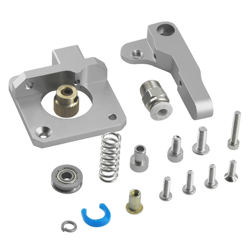 

MK8 3D Printer Parts Upgraded Bowden Aluminum Block Extruder 1.75mm Reprap Filament Extrusion for Ender 3 CR10 Blu-3