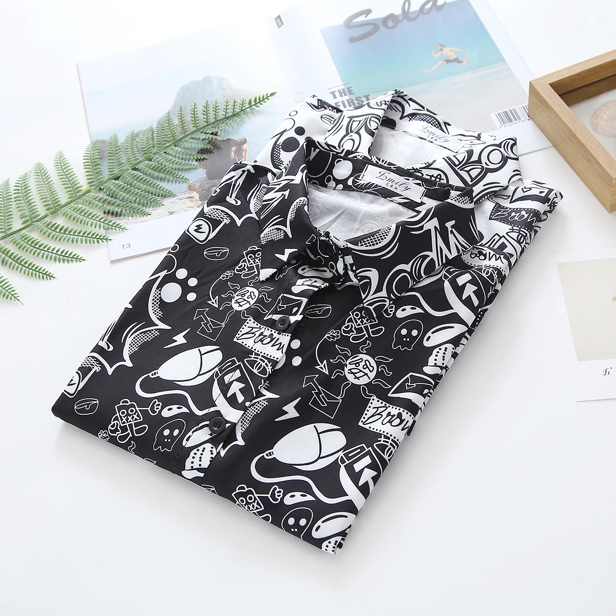 Yedinas отложной воротник уличная Женские топы и блузки футболка с граффити женские