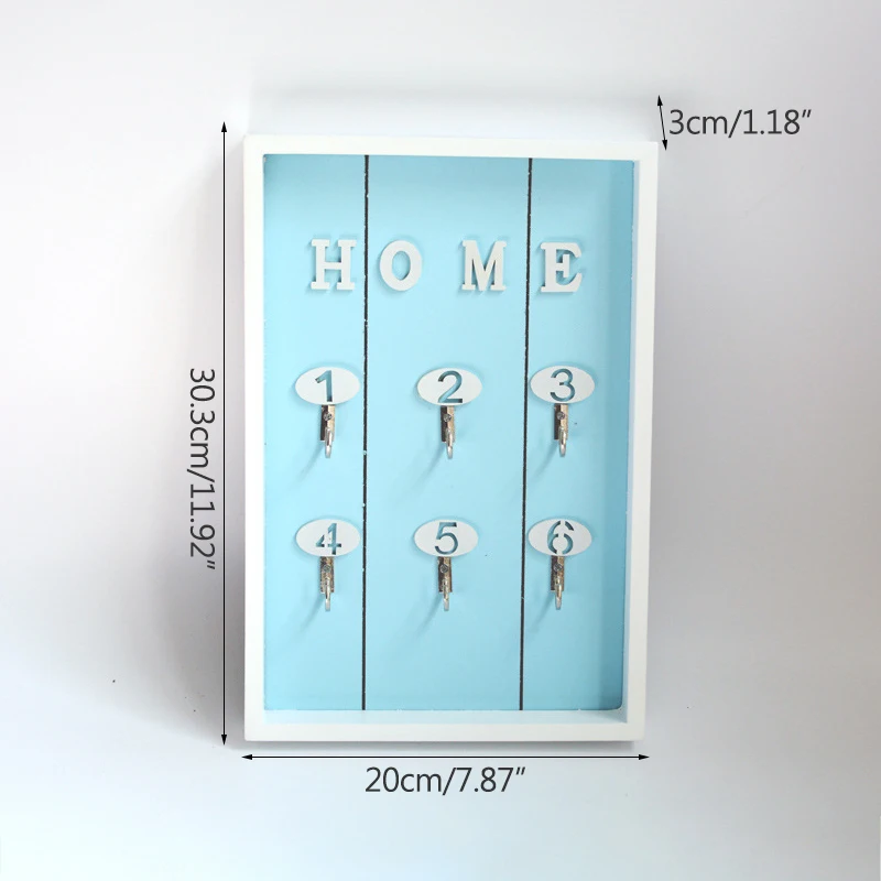 

New Design Wooden Box Key Hanger Hanging Box Home Decoration Furnishing Miniature Model Wall Decor Crafts Sundries Storage Hook