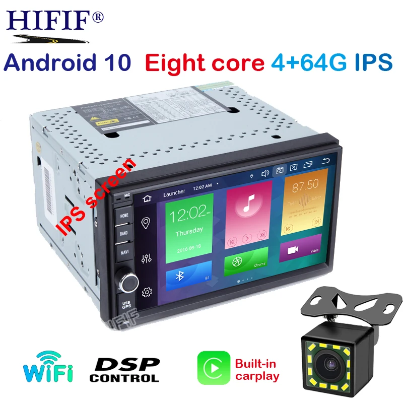 Автомагнитола px5 на Android 10 4 Гб ОЗУ Восьмиядерный процессор 7 дюймов 2DIN