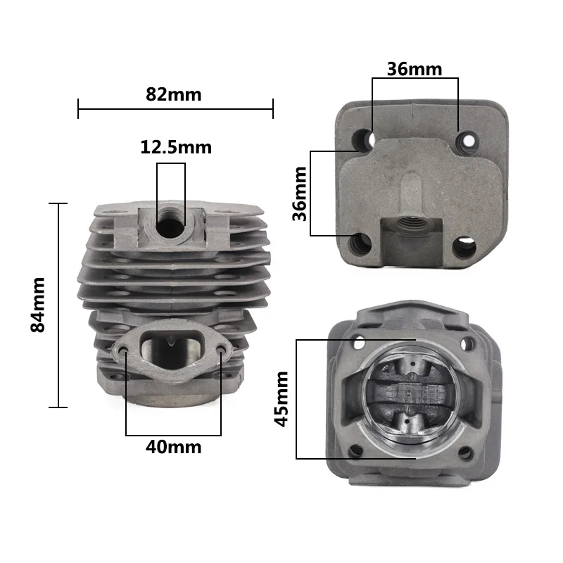

1 Set Diameter 45mm Chainsaw Cylinder and Piston Set Fit 52 52Cc Chainsaw Spare Parts for Gasoline/Oil Chainsaw Spares