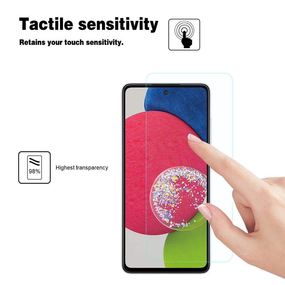 mobile phone tempered glass protector for samsung galaxy a52s anti scratch screen protectors mobile phone accessories free global shipping