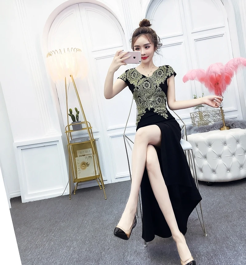 Красные платья подружек невесты Русалка Элегантный Гость Свадебная вечеринка