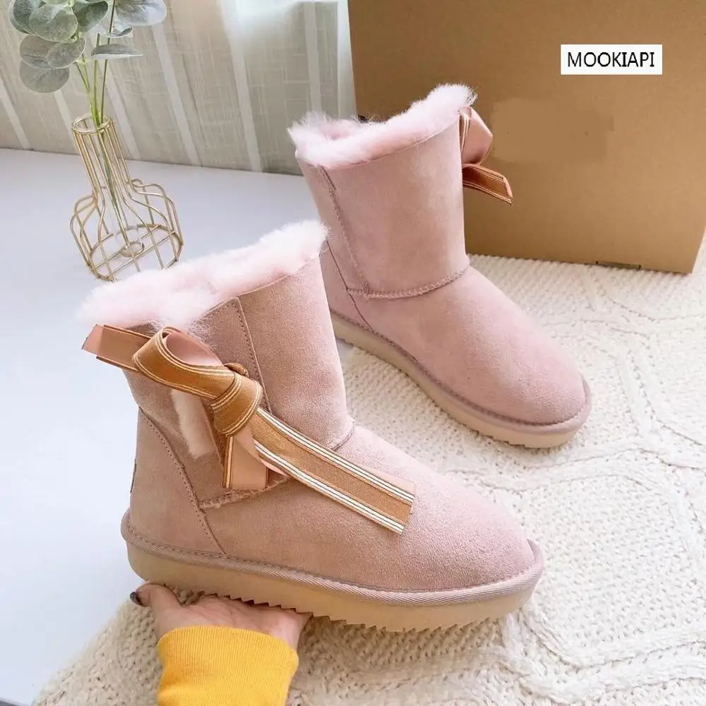 2019 г. Австралийский бренд зимние сапоги высокого качества Натуральная Овчина