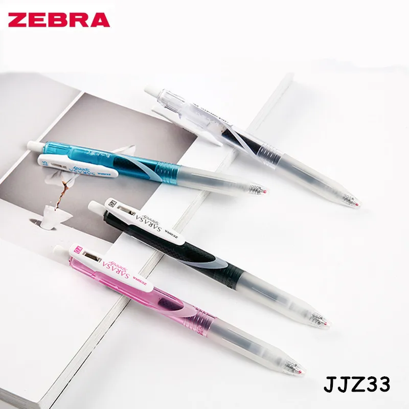 10 шт./корт. Zebra JJZ33 SARASA скоростная Черная гелевая ручка из углеродного волокна 0 4