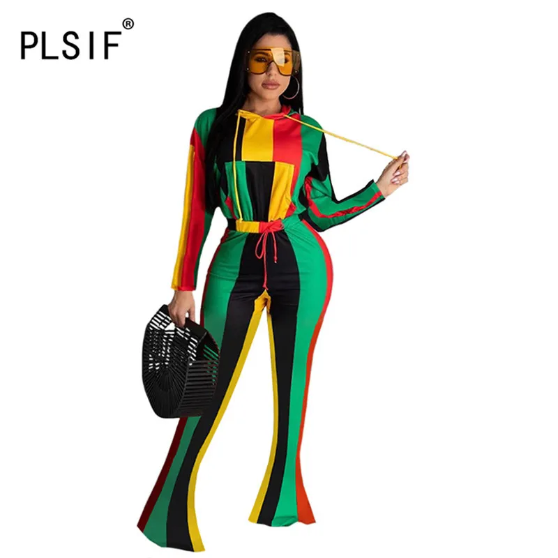 Оптовая продажа Женский комплект из двух предметов с круглым вырезом Топ длинным