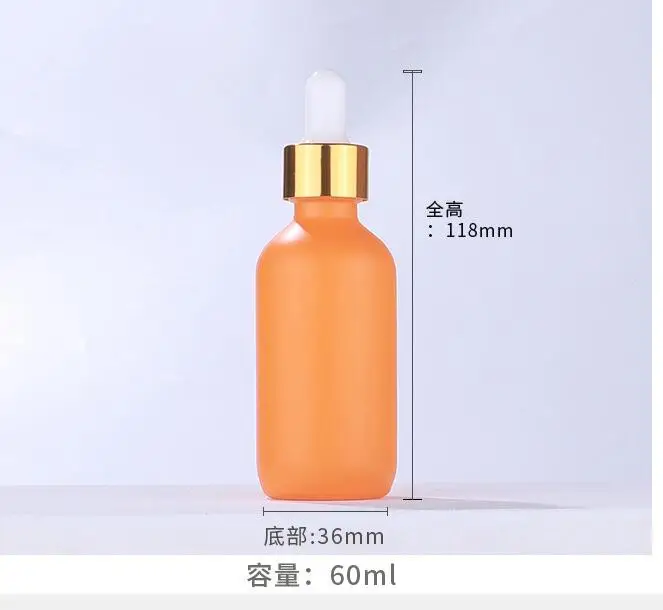 300 шт. 60 мл Цвет пустой флакон капельница эфирное масло Стекло ароматерапия капли