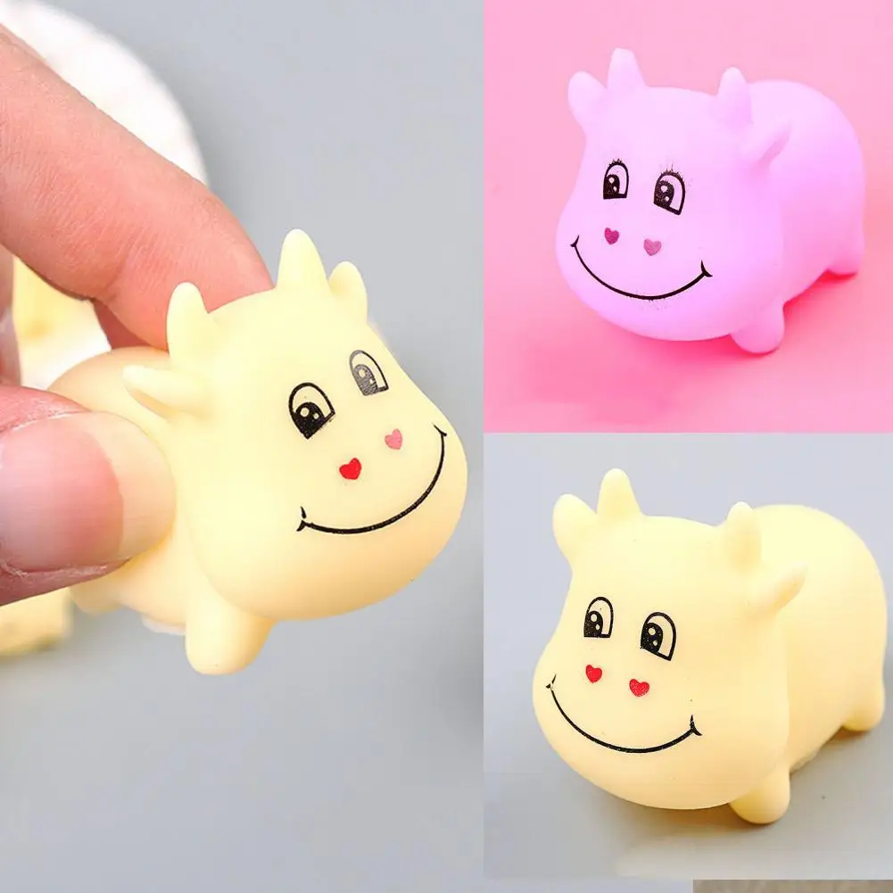 

3Pcs Cows Design Vent Ball Squeeze Decompression Stress Relief Toy Kids Gift