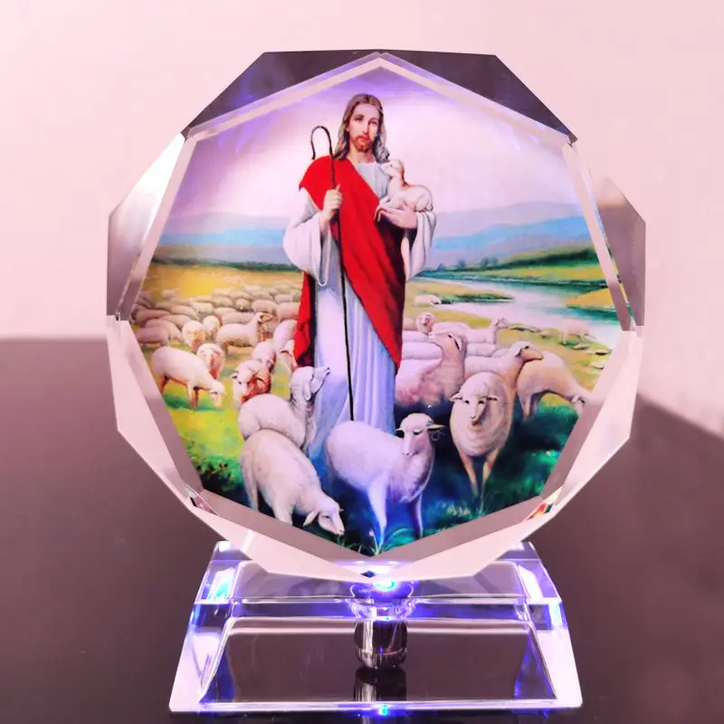 

Хрустальный крест, икона пастушья, подарки, свадебные евангелийные украшения, рукоделие, подарочная упаковка