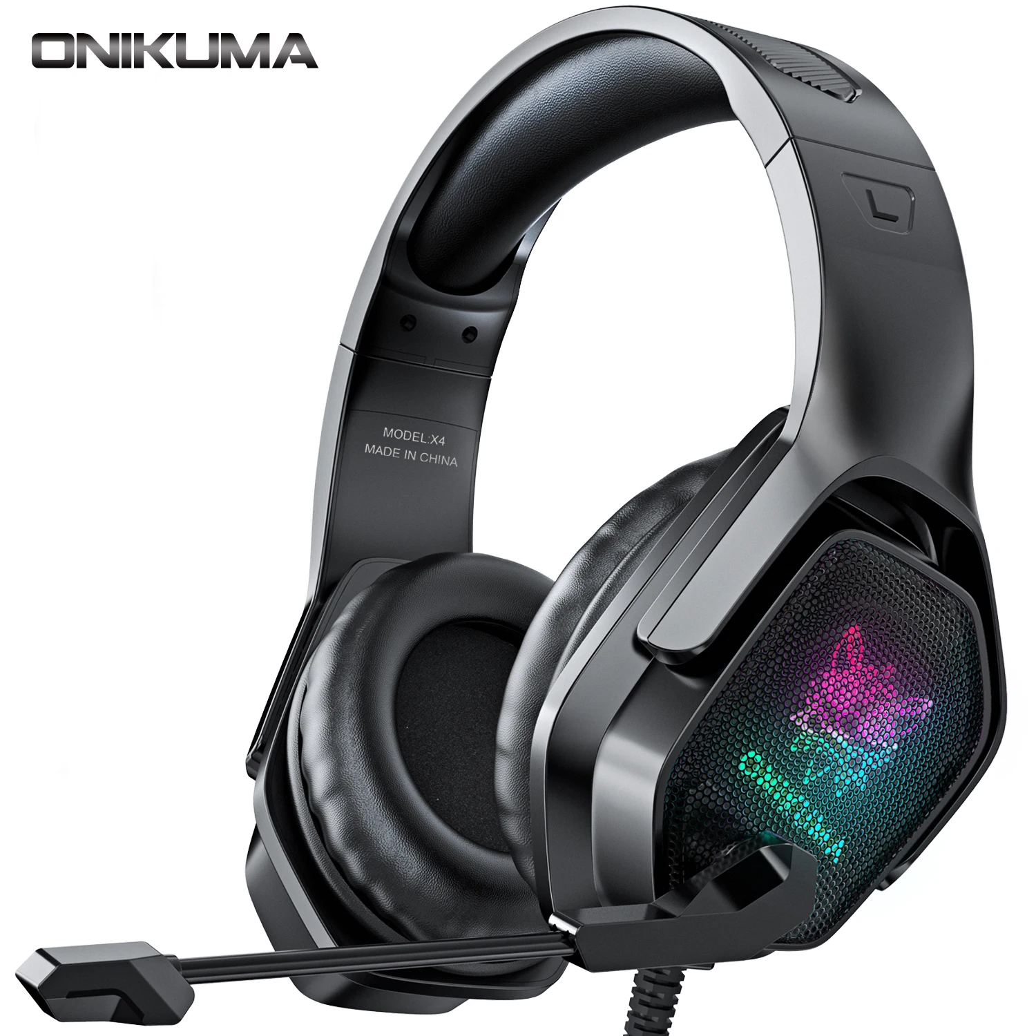 Игровые наушники гарнитуры Басовые стереонаушники Накладные Шлем с микрофоном