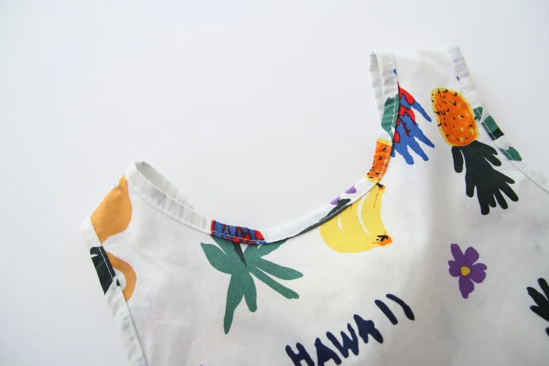 Платье для девочек лето 2020 новое платье с цветочным узором детское хлопковое