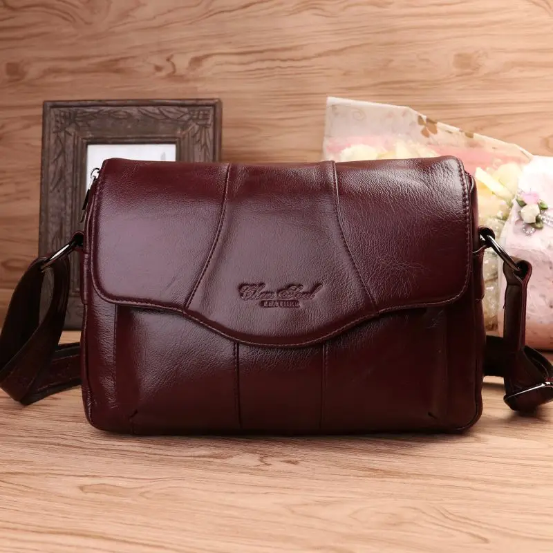 Женская сумка через плечо CHEER SOUL роскошная мессенджер из натуральной кожи