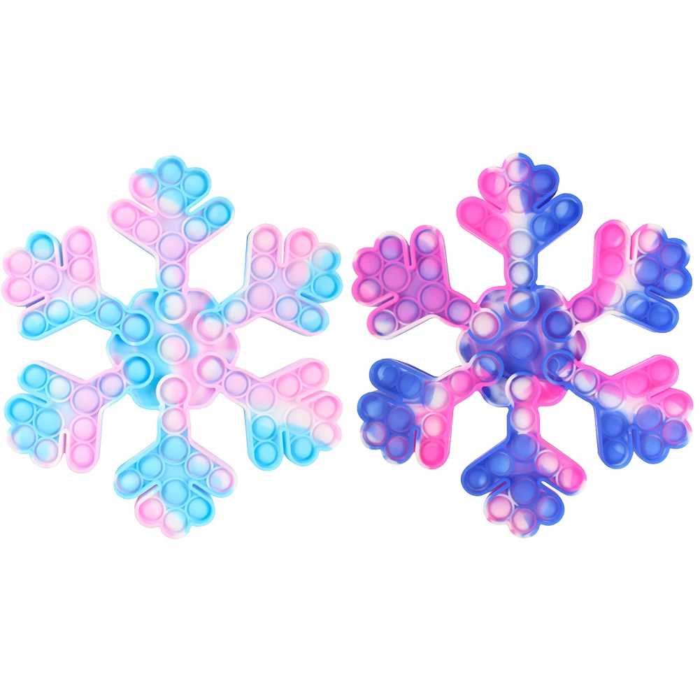 

Push Bubble Sensory Toy Snowflake Kids Adults Puzzle Squeeze Toy Anti Anxiety Stress Pressure Relief Autism ADHD Reliever Kit