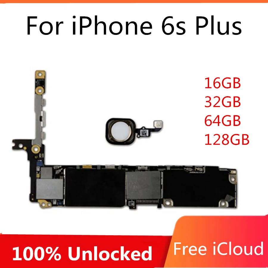 Материнская плата для iphone 6s plus с/без сенсорного ID разблокирована 6S Plus 5 дюймов