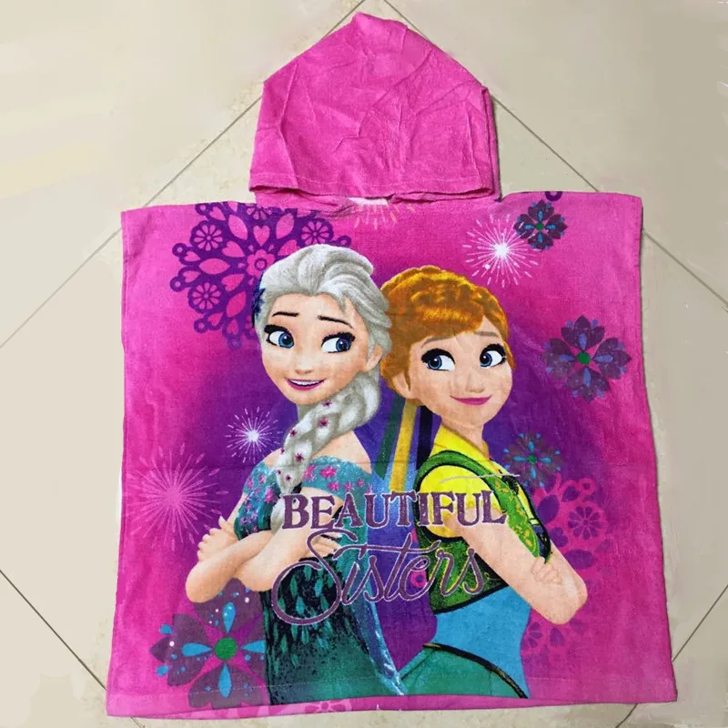 Детское хлопковое банное полотенце Disney мультяшное пляжное принцессы Софии Эльзы