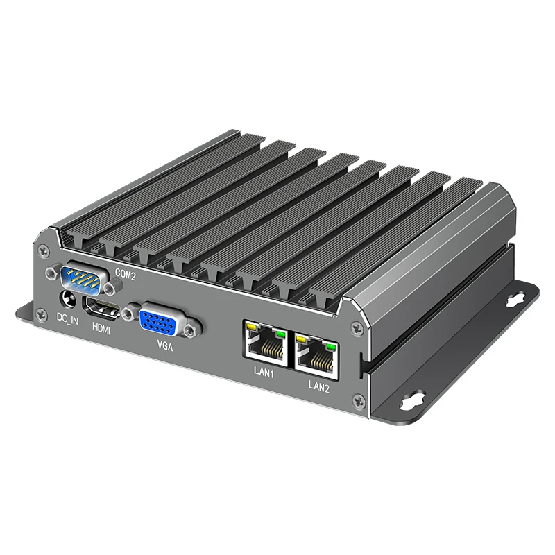 Мини-ПК без вентилятора Win10 Linux Celeron J1900/N2930 8 ГБ ОЗУ 128 ГБ/256 ГБ/512 SSD двойные сетевые