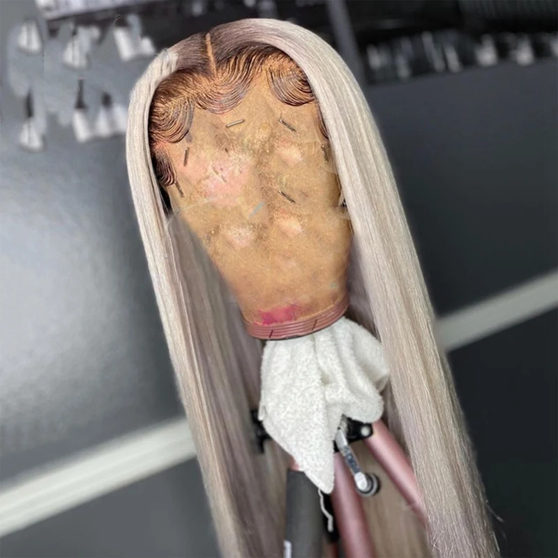 

Omber Blond Color Lace Front Human Hair Wig with Baby Hair Pre-Plucked Remy Brazilian Hair Long Straight Glueless Wigs For Women
