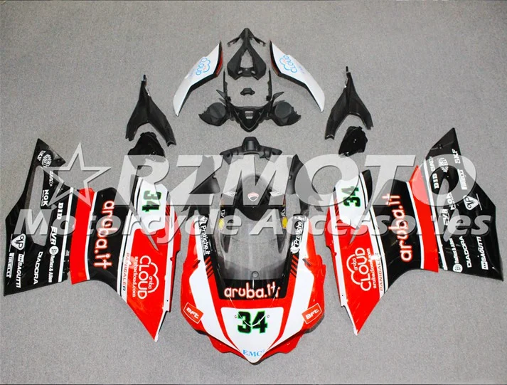 

New ABS Plastic Shell Motorcycle Fairing kit Fit For Ducati 959 1299 Panigale 2015 2016 2017 2018 Custom Number 34
