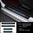 Авто-Стайлинг 4 шт. углеродного волокна порога углеродного волокна Стикеры наклейки для Mazda 3, 5, 6, CX-3 CX-4 CX-5 9 CX-7 Axela 6 323 626 7 5