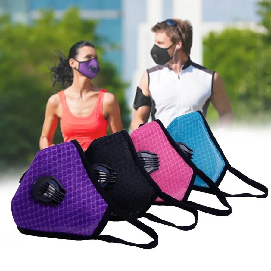 Новая маска для лица с двойным клапаном рта защитой от загрязнения