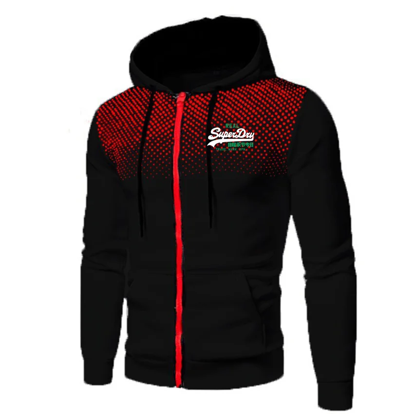 

Autumn Sportswear Zip Cardigan Hoody Jacket Hip Hop Harajuku Printed Men Hoodies Sweatshirts Casual Hooded Coats Plus Fleece 3XL