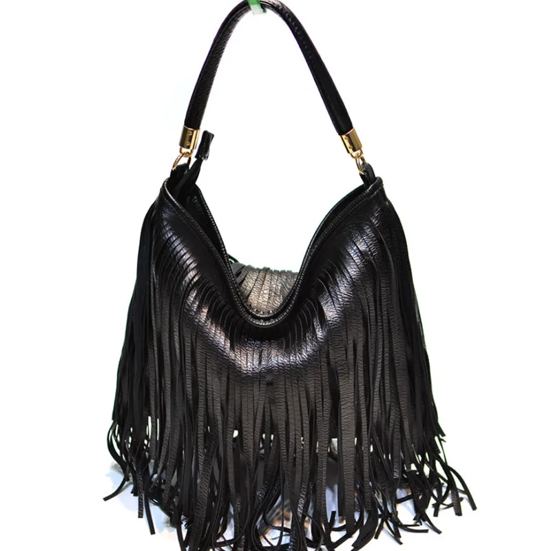 New Women Totes Messenger Bag Ladies Casual Trendy Crossbody Handbags Female Double-sided Vintage Tassel Shoulder | Багаж и сумки