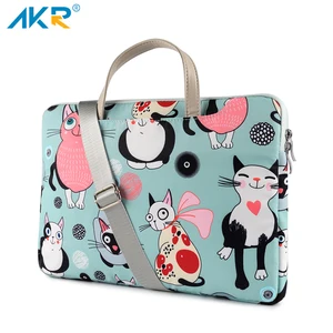 netbook shoulder bag laptop case for macbook air 2019 pro retina 1113 3 for xiaomi 12 5 15 6 cats pattern style cute 2020 free global shipping