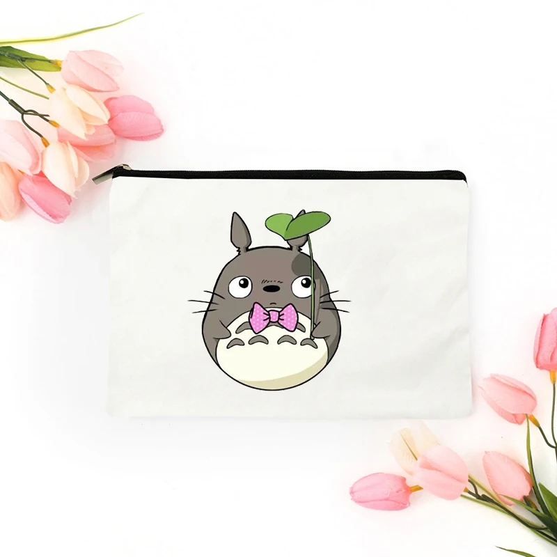 

Totoro Cosmetic Bag for Makeup Mini Woman Pouch Bags Women Make Up Handbags Women's Travel Kawaii Free Shipping Organizer