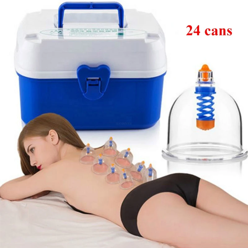 Cupping 24 банки для вакуумного массажа бытовые вакуумные всасывающий Тип магнитная