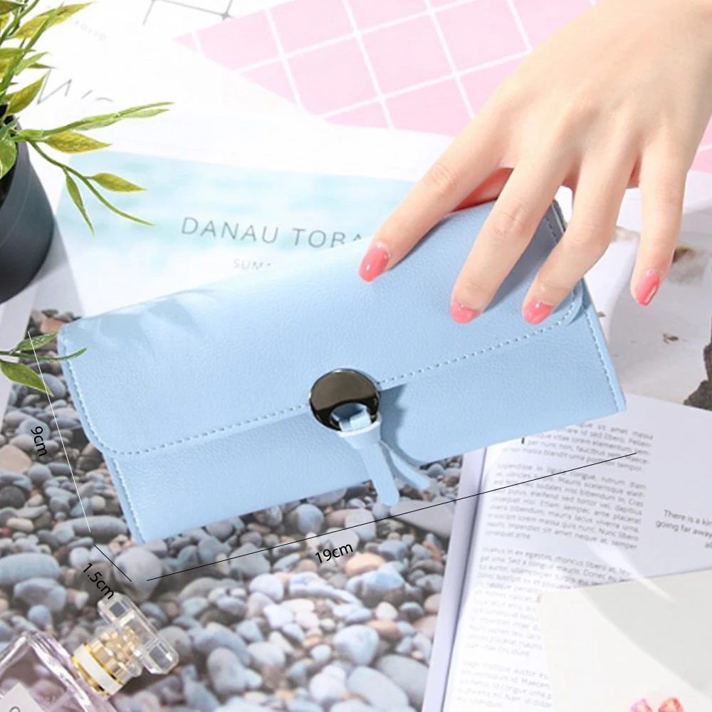 Модные длинные женские кошельки 2019 Женский кошелек и бумажник из