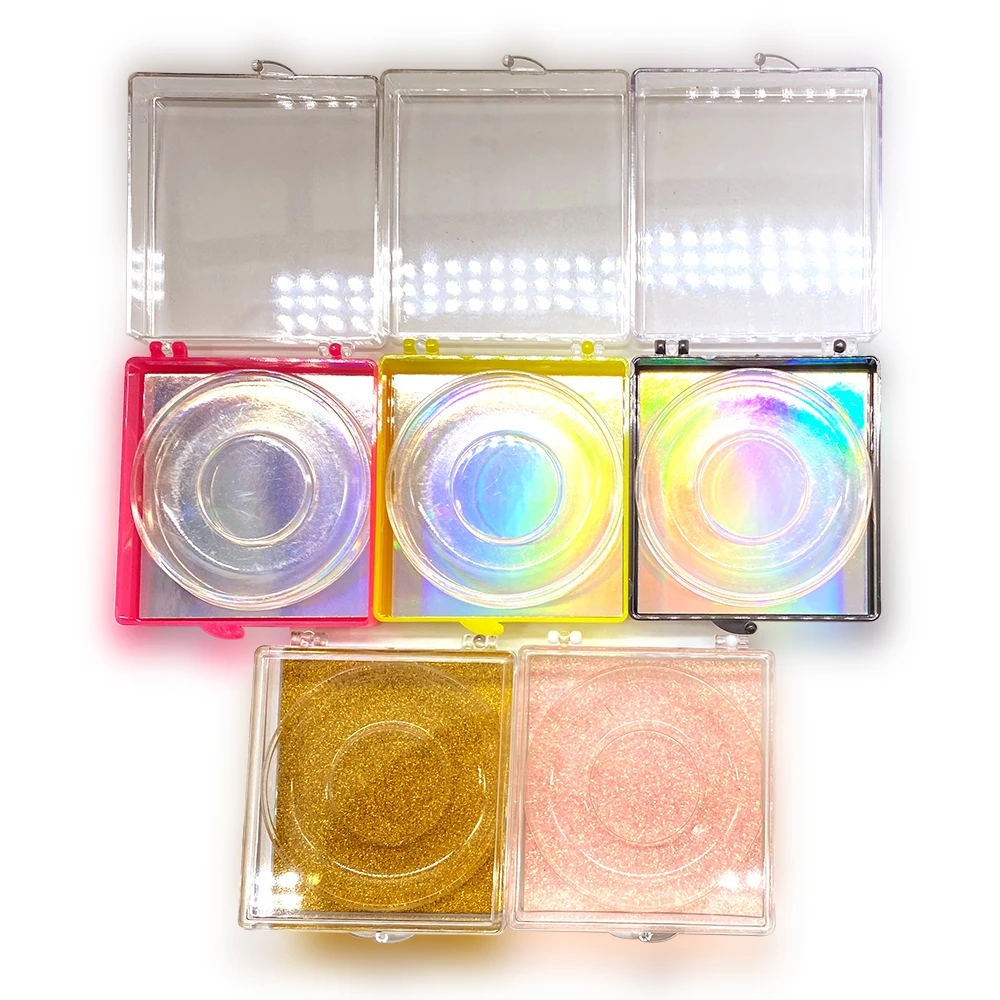 

16 g False Eyelash Square Packing Box The Upper Cover Transparent There Are Many Colors To Choose From At Bottom