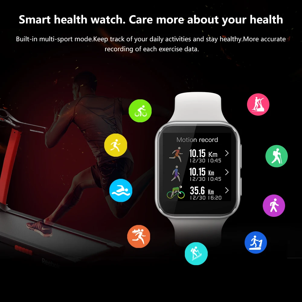 GTA 1.4 Inch Smart Watch Men Full Touch Fitness Bracelet IP67 Waterproof P8 SE GTS Smartwatch Women For Xiaomi Redmi Apple 2020