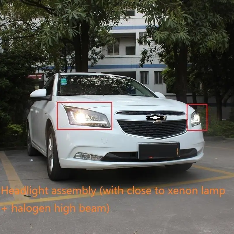 MODEL D Бегущие Neblineros боковые поворотники Drl наружные Luces Led Para Автомобильные фары в сборе 15 для Chevrolet Cruze - Цвет: MODEL D